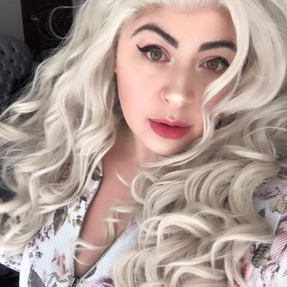 White Blonde Lace Front Wig 22-26 inches!!